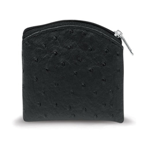 ROSARY CASE - BLACK OSTRICH SKIN