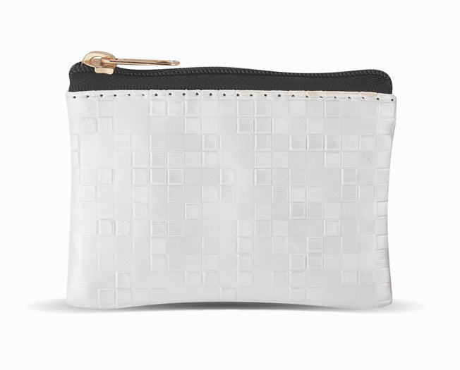 ROSARY CASE - PEARL WHITE MOSAIC PATTERN