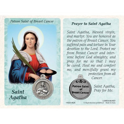 HEALING ST AGATHA CARD (BREAST CANCER)