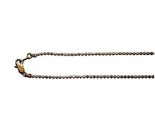 CHAIN 24" GOLD TONE BALL LINK- ITALY