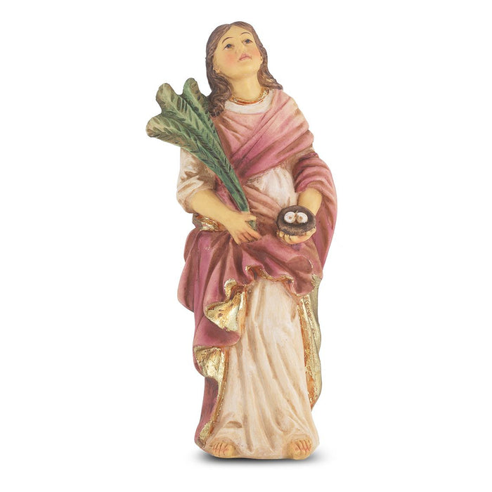 St Lucy 4" Hand Painted Patron & Protector