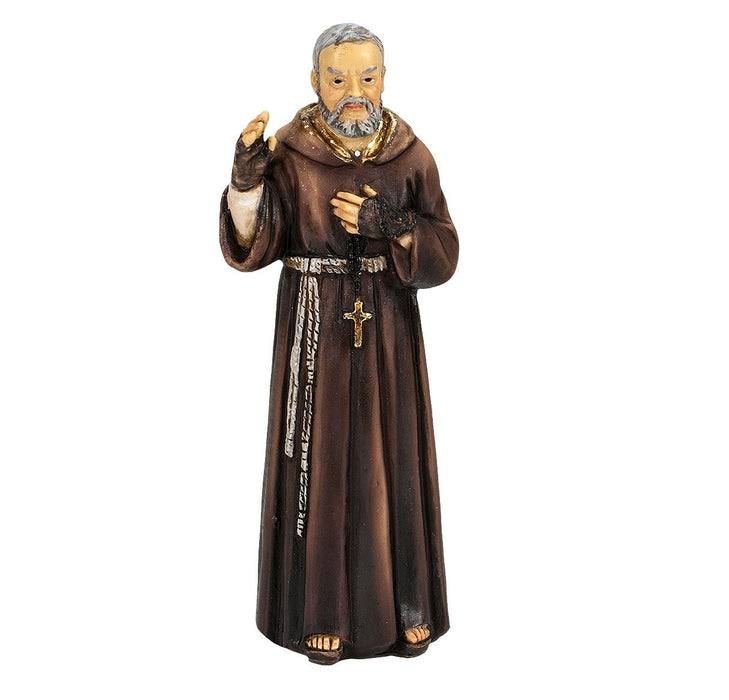 St Padre Pio 4" Hand Painted Patron & Protector