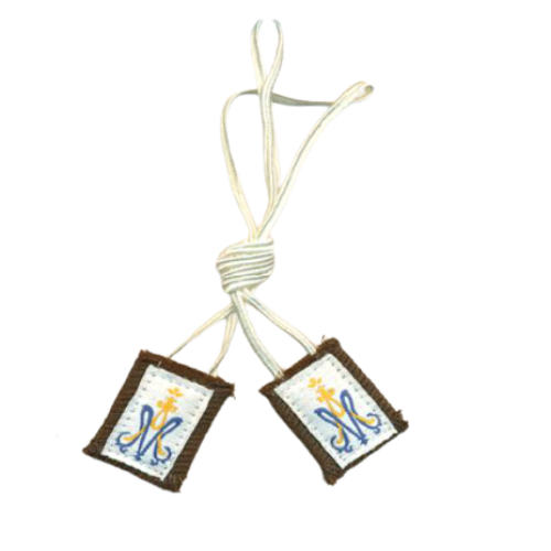 SCAPULAR - CHILD - 23" WHITE CORD