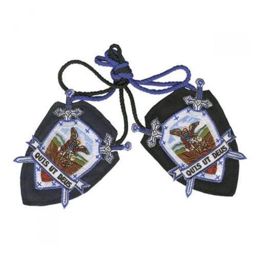 SCAPULAR - ST MICHAEL BADGE FROM 1800's