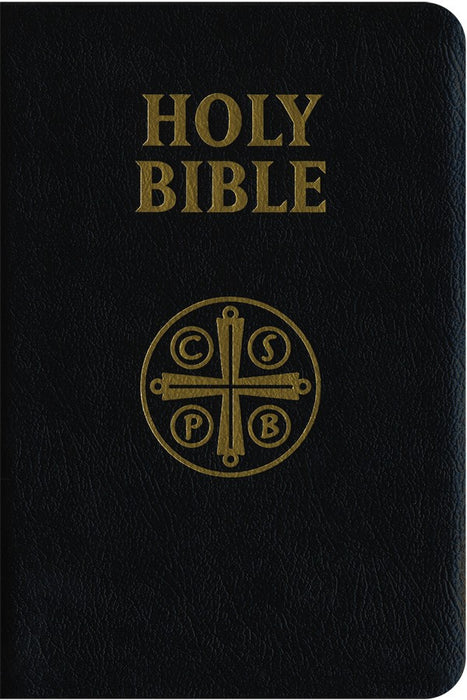 DOUAY RHEIMS BIBLE - BLACK GENUINE LEATHER