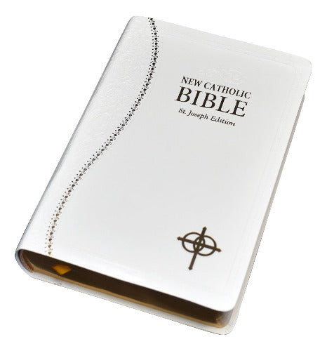 BIBLE: NEW CATHOLIC - ST. JOSEPH - WHITE MARRIAGE BIBLE