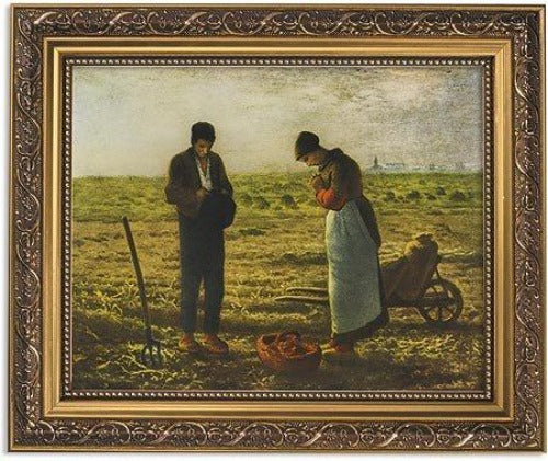 Angelus by Millet in Ornate Frame