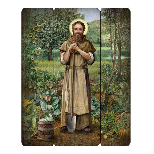 Saint Fiacre Wall Plaque