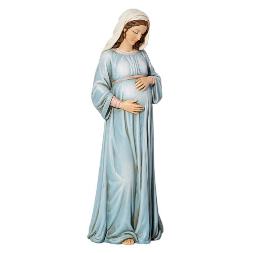 EXPECTING MARY - COLOR - 8" RESIN