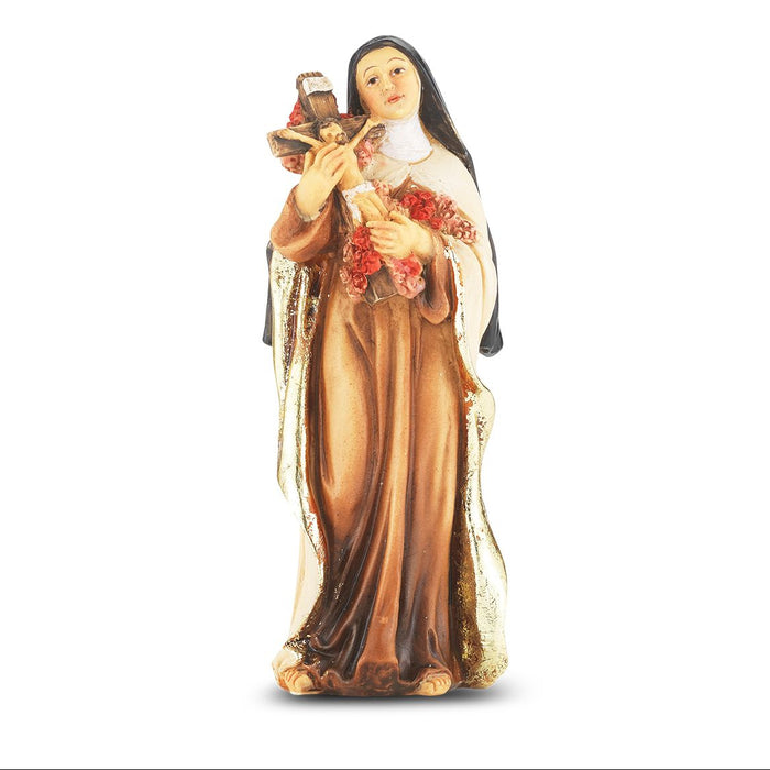 St Therese 4" Hand Painted Patron & Protector