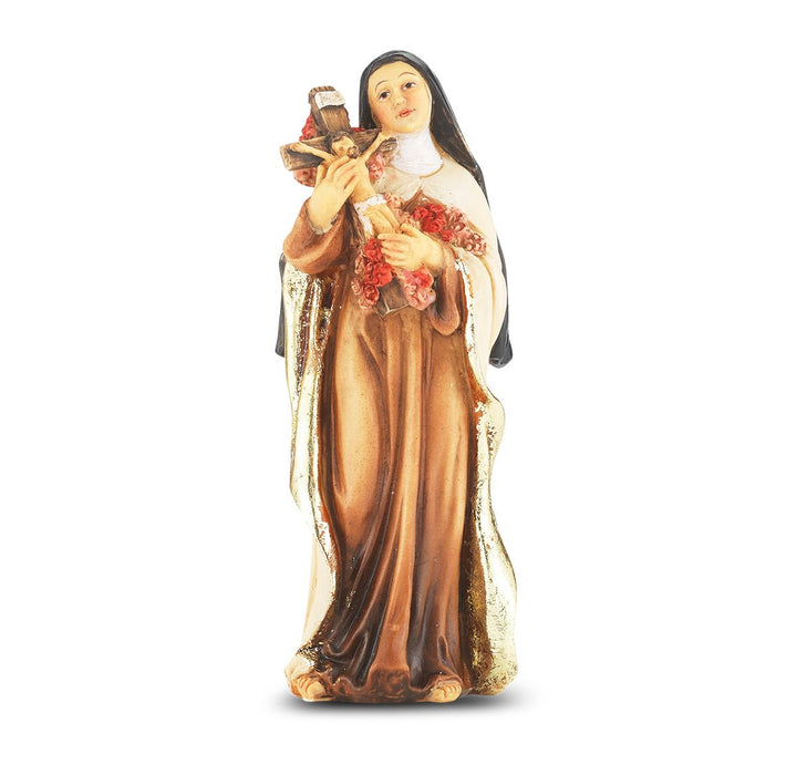 St Therese 4" Hand Painted Patron & Protector