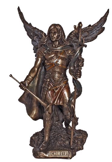 ST GABRIEL - 9" COLD CAST BRONZE