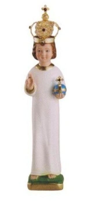 Infant of Prague Statue with Jeweled Crown, 12"