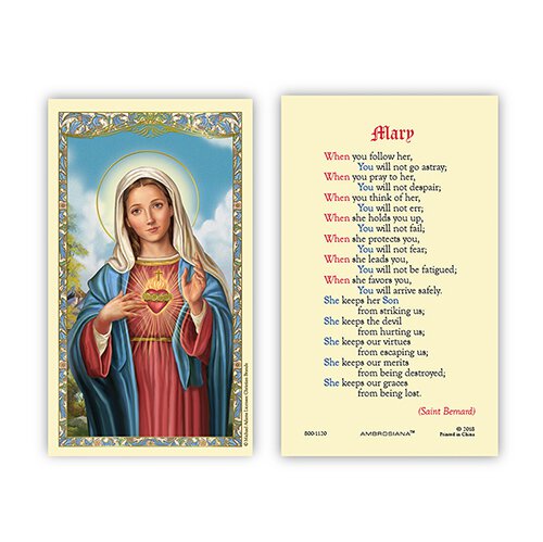 MARY WHEN YOU FOLLOW HER - IMMACULATE HEART