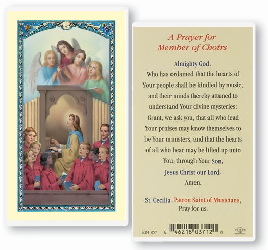 ST CECILIA - PRAYER FOR MEMBERS OF CHOIRS
