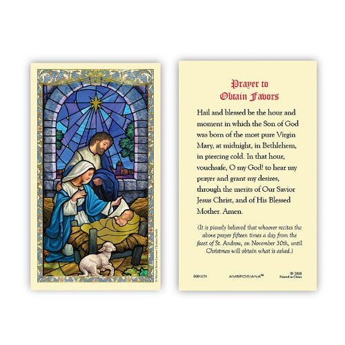 CHRISTMAS NOVENA PRAYER TO OBTAIN FAVORS