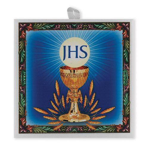 Communion Italian Ceramic Tile Plaque