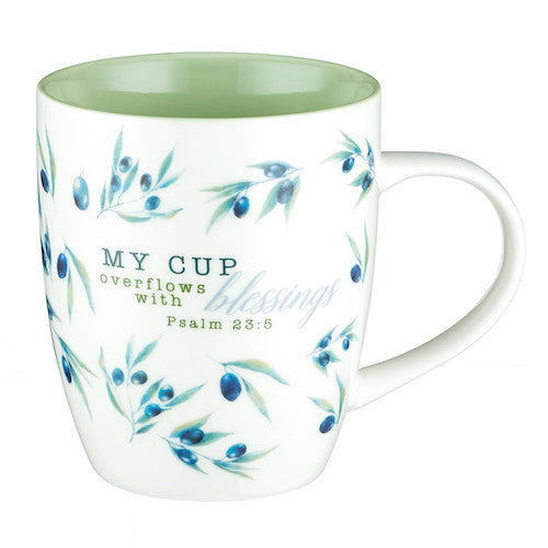 Coffee Mug My Cup Overflows Olive Branch