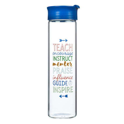 Glass Water Bottle Teacher