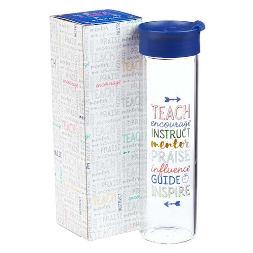 Glass Water Bottle Teacher