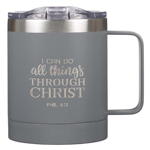 Travel Mug with Handle I Can Do All Things 11oz