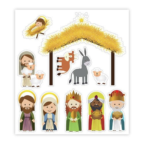 Nativity Jumbo Magnet 11 Piece Set