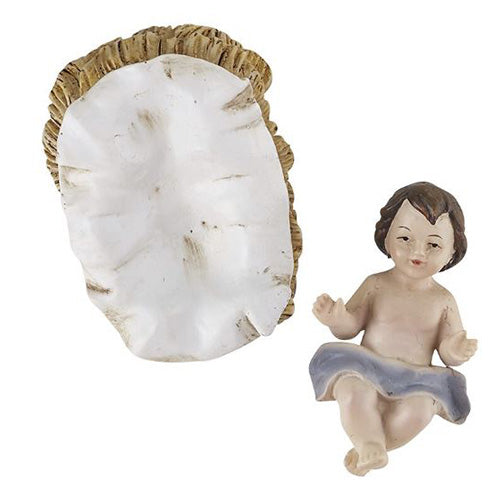 Baby Jesus and Manger Set