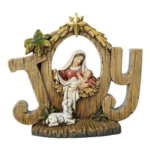 JOY FIGURE - MARY AND JESUS - 6" RESIN