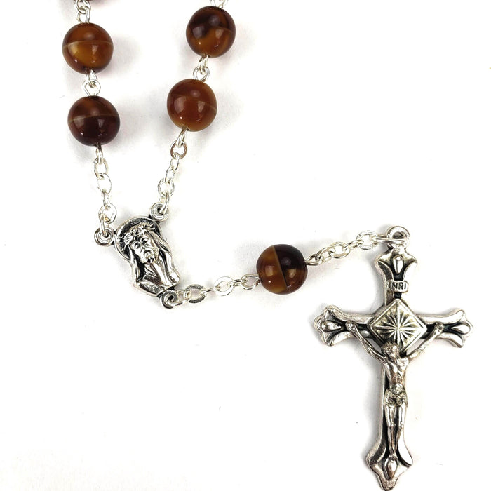 ONE DECADE - FAUX TIGER EYE BEADS - ECCO HOMO CENTER