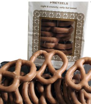 Milk Chocolate Covered Large Pretzels (8oz)