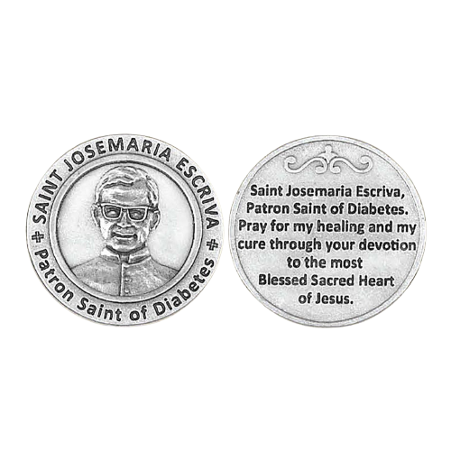 ST JOSEMARIA ESCRIVA DIABETES POCKET TOKEN