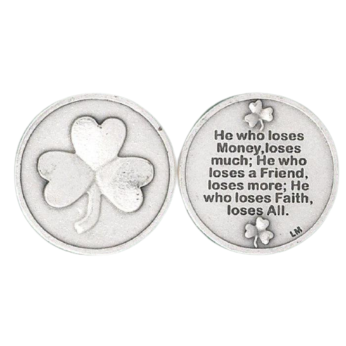 IRISH SHAMROCK POCKET TOKEN