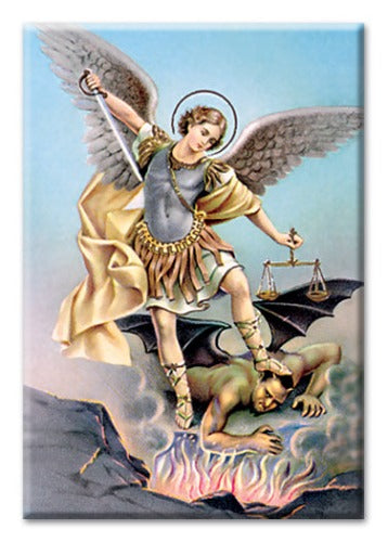 POSTCARD MAGNET - ST MICHAEL - 2x3" MINI