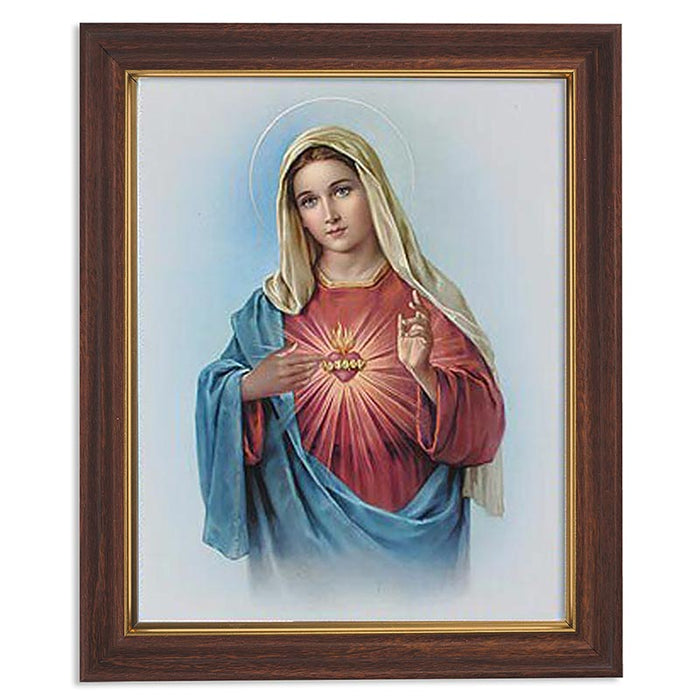 IMMACULATE HEART - 10" X 12.5" WOODTONE FRAME