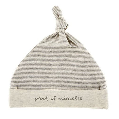 BABY CAP - " PROOF OF MIRACLES" - GRAY