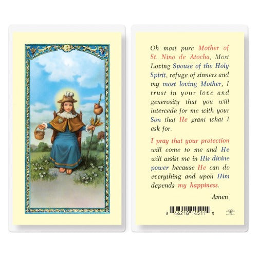 HOLY CARD - PRAYER TO ST NINO OF ATOCHA