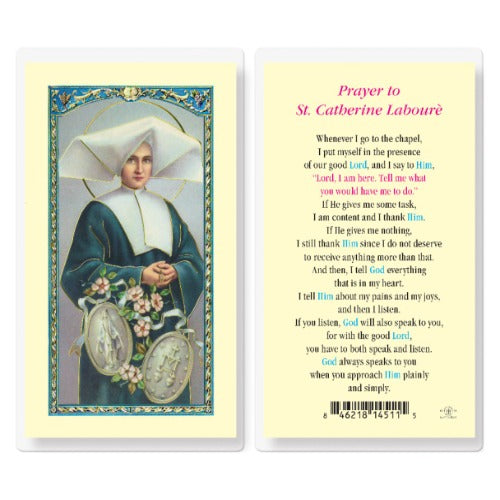 PRAYER TO ST CATHERINE LABOURE HOLY CARD