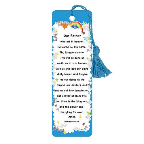 BOOKMARK - LORD'S PRAYER  WITH TASSEL