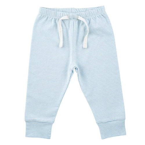 BABY PANTS - BLUE STRIPED - 0-6 M