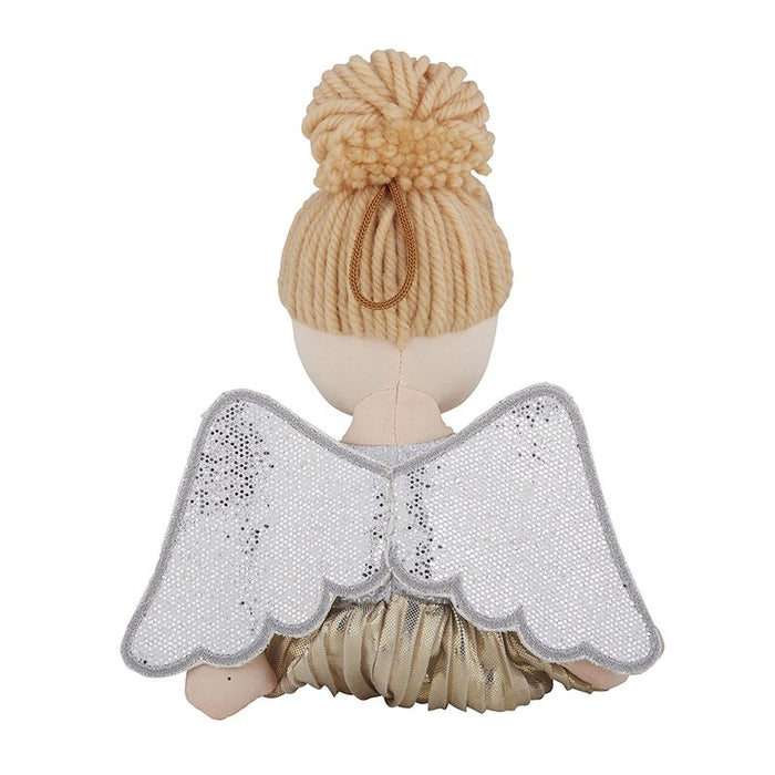 Plush Angel Doll in Silver Dress