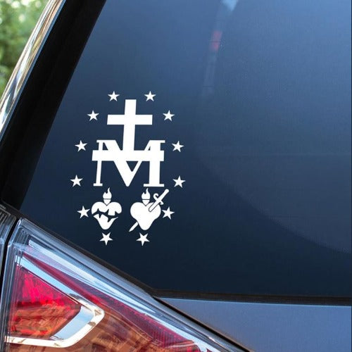 CAR DECAL - MIRACULOUS MEDAL