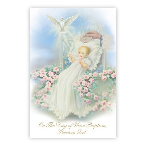 GREETING CARD - BAPTISM - PRECIOUS GIRL