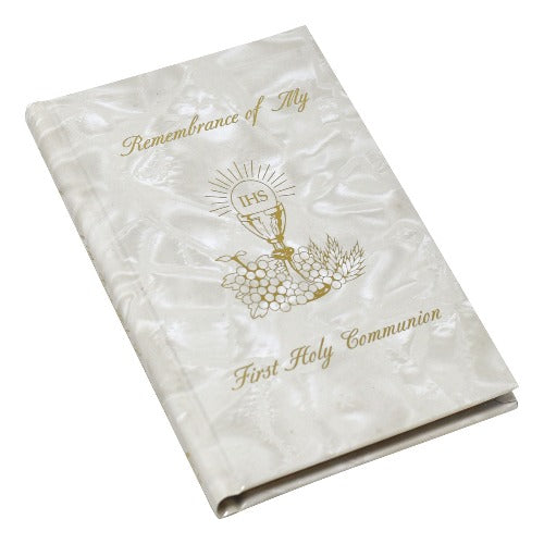 First Communion Missal White Simulated Pearl