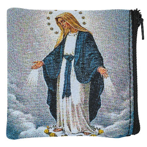 ROSARY CASE - OUR LADY OF GRACE - ZIPPER