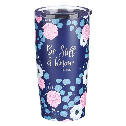 Travel Mug Be Still and Know 18oz Stainless Steel