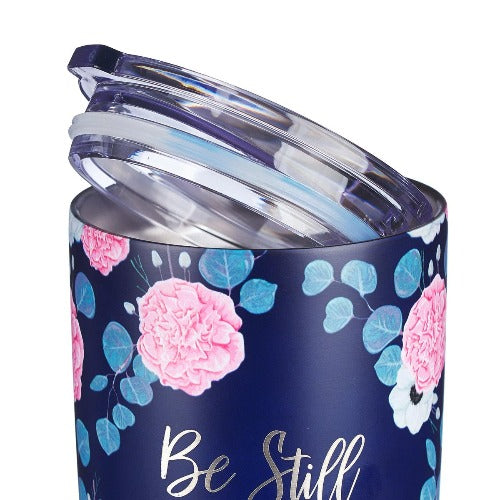 Travel Mug Be Still and Know 18oz Stainless Steel