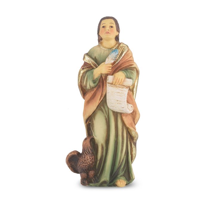 St John the Evangelist 4" Hand Painted Patron & Protector