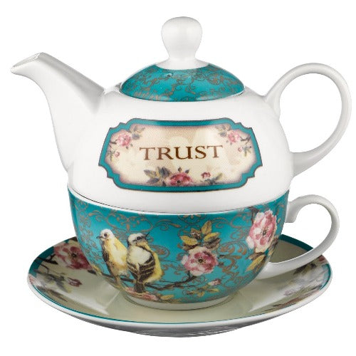 TEA SET - "TRUST" PROV. 3:5 - VINTAGE PRINT