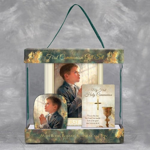 First Communion Set for Boy by Artist Kathy Fincher