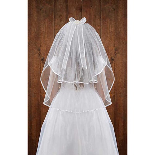 FIRST COMMUNION VEIL - TIARA - 26" L